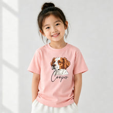 画像をギャラリービューアに読み込む, 210g 40番手双糸 子供用クルーネック半袖Tシャツ (男女兼用)
