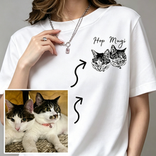 画像をギャラリービューアに読み込む, 愛犬・愛猫・ペット・家族の写真オリジナルオーダーメイドTシャツ(男女兼用)

