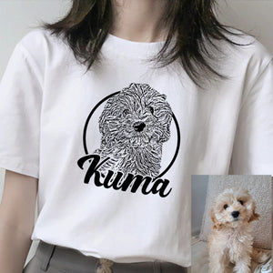 愛犬・愛猫ペット・うちの子の写真オーダーメイドＴシャツ03