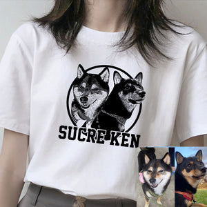 愛犬・愛猫ペット・うちの子の写真オーダーメイドＴシャツ03